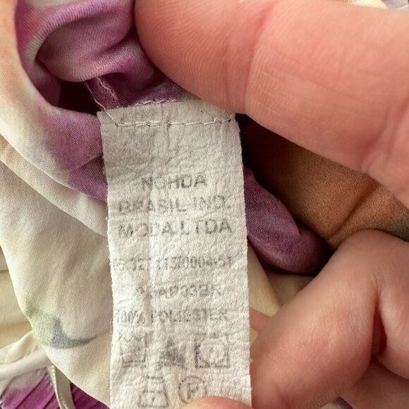 APO3 Floral Silky Flowy Leg Pants Size 44 (US size L) - Picture 6 of 6